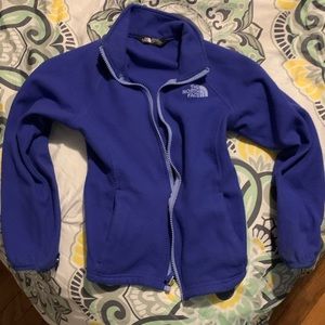 Girls North face fleece size 7/8
